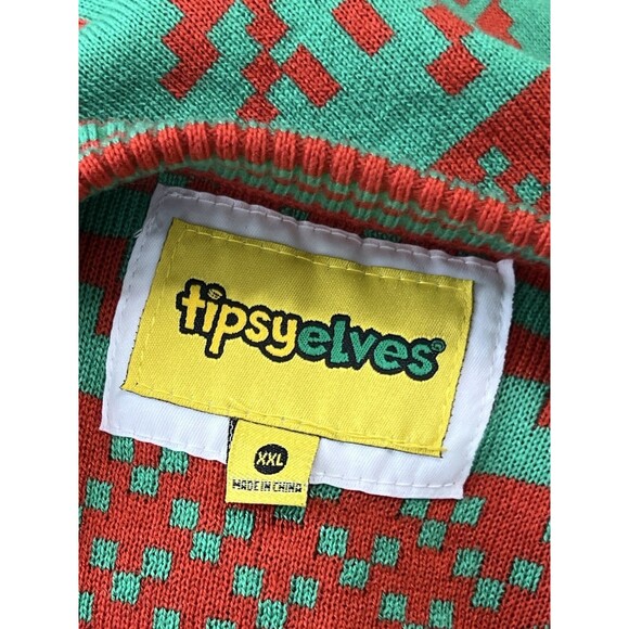 Tipsy Elves Beer Opener Tree Ugly Christmas Sweater Tacky Holiday Festivus XXL - Picture 9 of 11